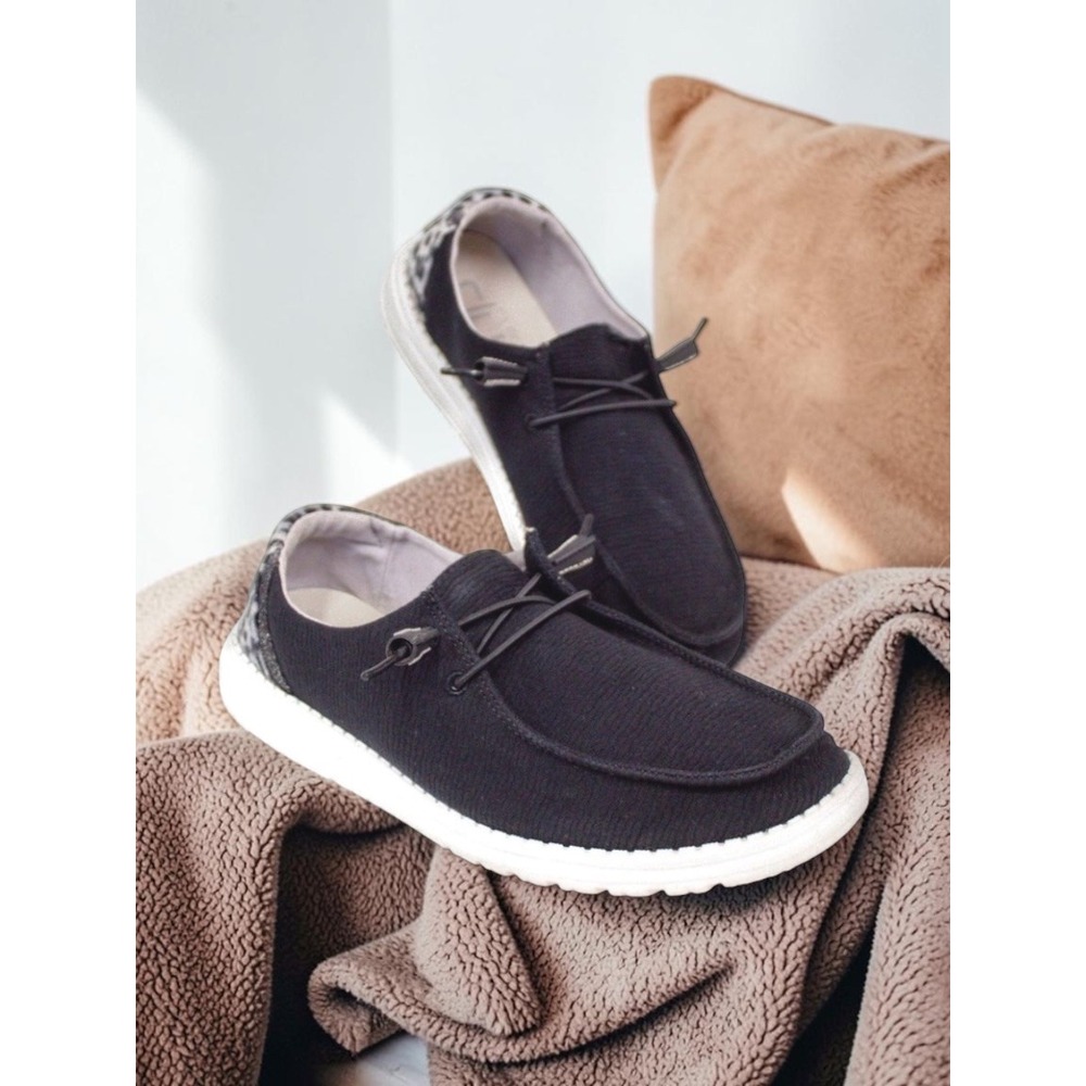 RESERVED @charlybug1113 Hey Dude Wendy Woven Slip-On Loafer Shoes- Grey Cheetah - Picture 12 of 12